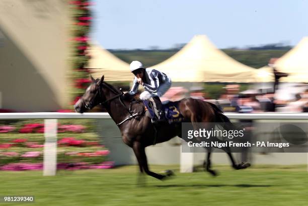 Alpha Centauri ridden by jockey Colm O'Donoghue wins the Coronation Stakes during day four of Royal Ascot at Ascot Racecourse.