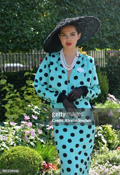 Doina Ciobanu attends day 4 of Royal Ascot at Ascot Racecourse on June 22, 2018 in Ascot, England.