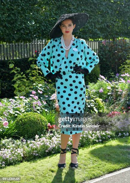 Doina Ciobanu attends day 4 of Royal Ascot at Ascot Racecourse on June 22, 2018 in Ascot, England.