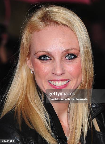 Camilla Dallerup arrives at the World Film Premiere of 'Clash of the Titans' at the Empire Leicester Square on March 29, 2010 in London, England.