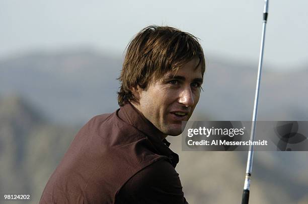 Luke Wilson competes at the 45th Bob Hope Chrysler Classic Pro Am at PGA West Country Club January 24, 2004.