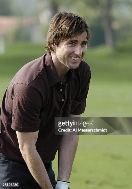 Luke Wilson competes at the 45th Bob Hope Chrysler Classic Pro Am at PGA West Country Club January 24, 2004.