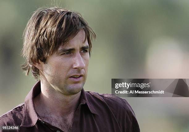 Luke Wilson competes at the 45th Bob Hope Chrysler Classic Pro Am at PGA West Country Club January 24, 2004.