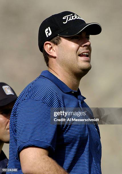 Carson Daly competes at the 45th Bob Hope Chrysler Classic Pro Am at PGA West Country Club January 24, 2004.