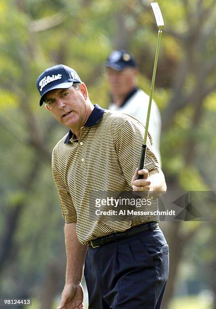 Jay Haas competes at the 45th Bob Hope Chrysler Classic Pro Am at PGA West Country Club January 24, 2004.