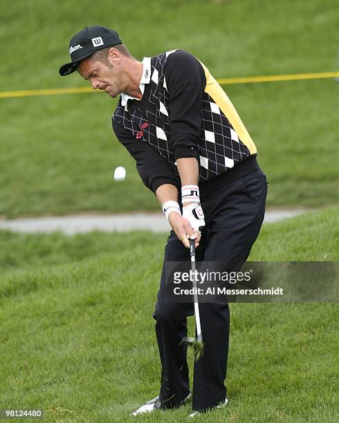 Jesper Parnevik competes at the 45th Bob Hope Chrysler Classic Pro Am at PGA West Country Club January 24, 2004.