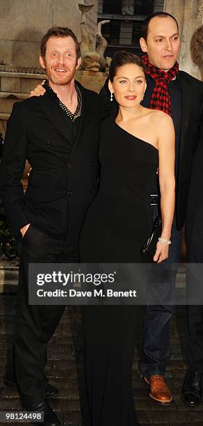 Jason Flemyng, Alexa Davalos and Louis Leterier arrive at the World premiere of 'Clash Of The Titans' at the Empire Leicester Square on March 29,...