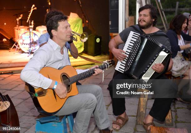 Musicians perform at the Cisco Summer Solstice Party during the 2018 Nantucket Film Festival - Day 2 on June 21, 2018 in Nantucket, Massachusetts.