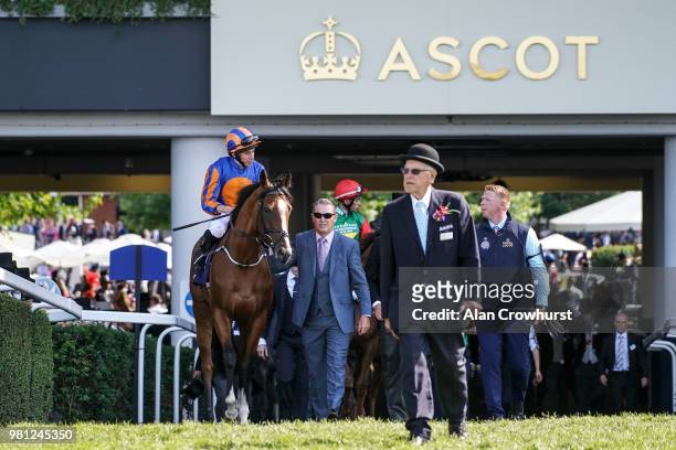 Runners parade for the Coronation Stakes on day 4 of Royal Ascot at Ascot Racecourse on June 22, 2018 in Ascot, England.