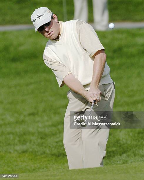 Justin Leonard competes at the 45th Bob Hope Chrysler Classic Pro Am at PGA West Country Club January 24, 2004.