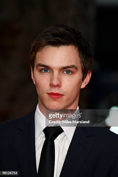 Nicholas Hoult attends the World Premiere of 'Clash Of The Titans' at Empire Leicester Square on March 29, 2010 in London, England.