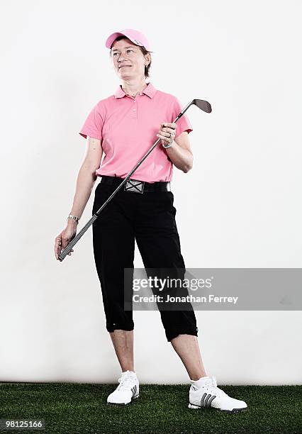 Catriona Matthew poses for a portrait before the LPGA Kia Classic at La Costa Resort on March 23, 2010 in Carlsbad, California.