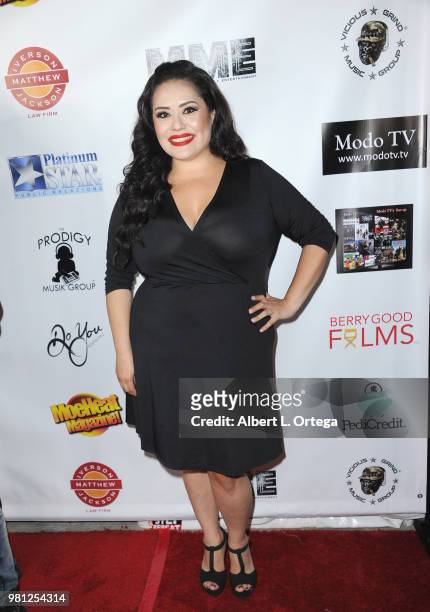 Radio personality Ana Vergara arrives for the Premiere Of "Hey Mr. Postman" held at Laemmle's Ahrya Fine Arts Theatre on June 21, 2018 in Beverly...