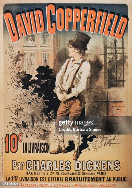 Vintage literary poster for David Copperfield book