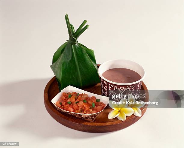 hawaiian poi platter - poi_(food) stock pictures, royalty-free photos & images