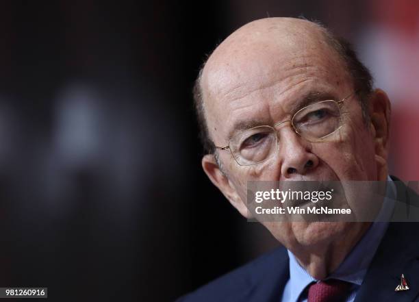 Secretary of Commerce Wilbur Ross speaks at the SelectUSA 2018 Investment Summit June 22, 2018 in National Harbor, Maryland. The investment summit...