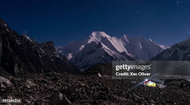 mitre from broad peak bc - mitre peak stock pictures, royalty-free photos & images