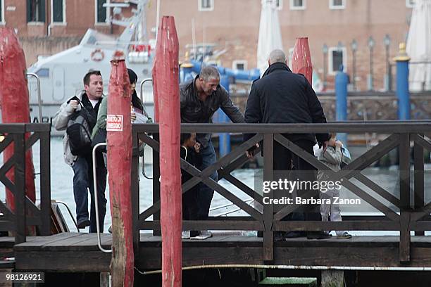 Zarah and Shiloh Jolie-Pitt are seen on March 29, 2010 in Venice, Italy.