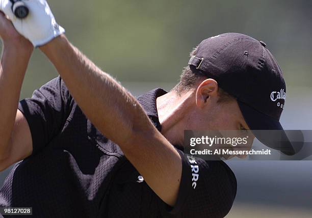 Charles Howell III competes in the final round of the 2004 U. S. Open at Shinnecock Hills, June 20, 2004.