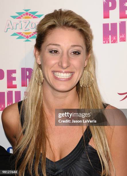 Vienna Girardi attends Perez Hilton's "Carn-Evil" Theatrical Freak and Funk 32nd birthday party at Paramount Studios on March 27, 2010 in Los...