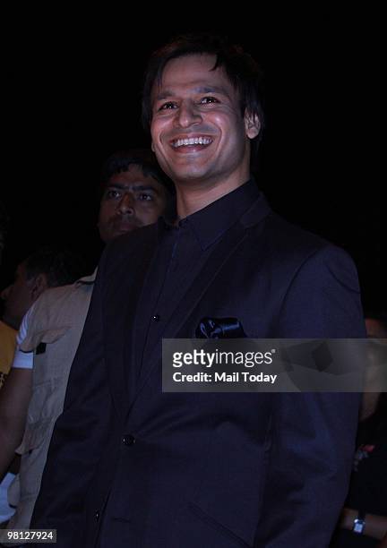 Vivek Oberoi at day two of the Wills Lifestyle India Fashion Week Autumn Winter 2010 in New Delhi on March 26, 2010.