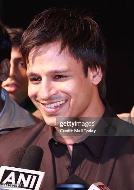 Vivek Oberoi at day two of the Wills Lifestyle India Fashion Week Autumn Winter 2010 in New Delhi on March 26, 2010.