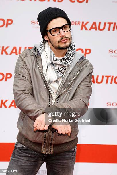 Actor Manuel Cortez attends the premiere of "Der Kautions-Cop" at CineMaxx at Potsdam Place on March 29, 2010 in Berlin, Germany.