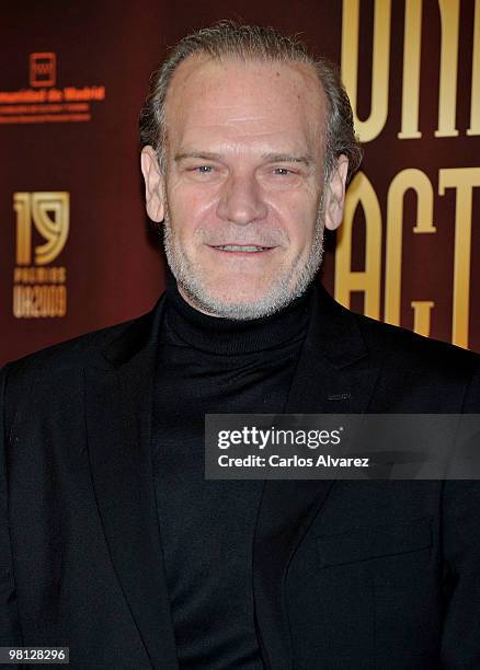 Spanish actor Lluis Homar attends "Union de Actores" awards at the Price Circus on March 29, 2010 in Madrid, Spain.