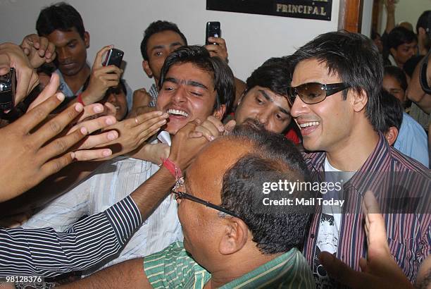 Actor Vivek Oberoi at an event to promote his film Prince in New Delhi on March 26, 2010.