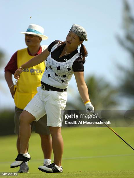 Christina Kim during the second round February 17 at the 2006 SBS Open at Turtle Bay at Kahuku, Hawaii.