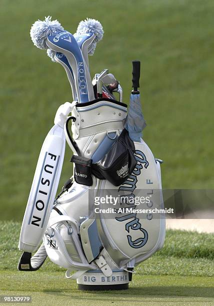 Morgan Pressel's Callaway golf bag near the first green during the Puff 'n Stuff Catering pro-am at the 2007 Ginn Open April 11, 2007 at the Ginn...