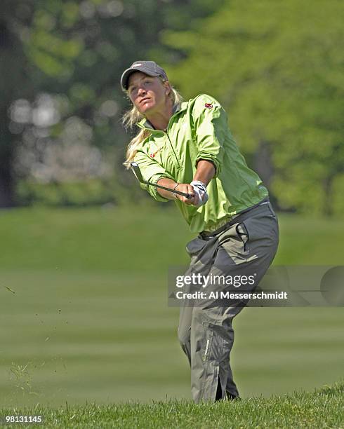 Suzann Pettersen during the fourth and final round of the Michelob ULTRA Open at Kingsmill Resort and Spa in Williamsburg, Virginia on May 13, 2007