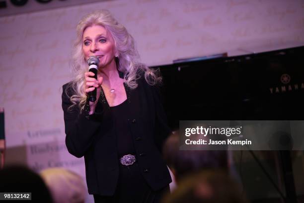 Singer Judy Collins promotes "Over The Rainbow" at Barnes & Noble, Lincoln Triangle on March 29, 2010 in New York City.