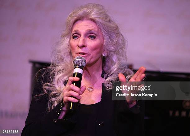 Singer Judy Collins promotes "Over The Rainbow" at Barnes & Noble, Lincoln Triangle on March 29, 2010 in New York City.