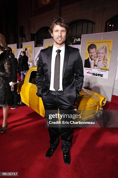 Jon Heder at the World Premiere of Touchstone Pictures 'When In Rome' on January 27, 2010 at the El Capitan Theatre in Hollywood, California.