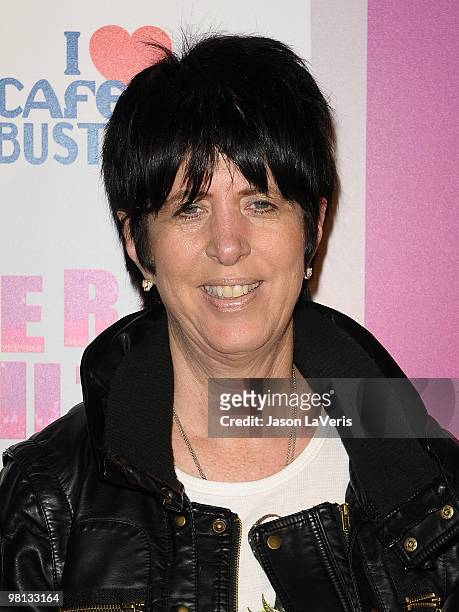Musician Diane Warren attends Perez Hilton's "Carn-Evil" Theatrical Freak and Funk 32nd birthday party at Paramount Studios on March 27, 2010 in Los...