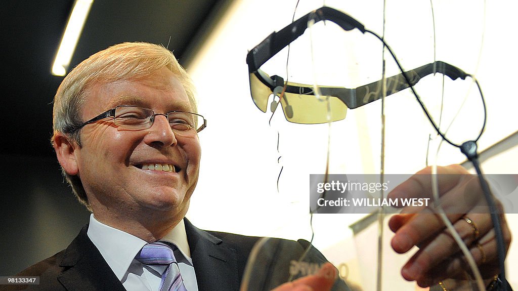 Australian Prime Minister Kevin Rudd ins