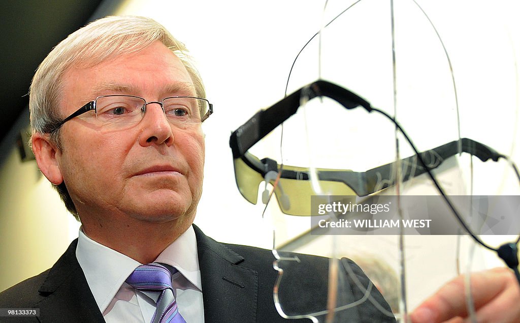 Australian Prime Minister Kevin Rudd ins
