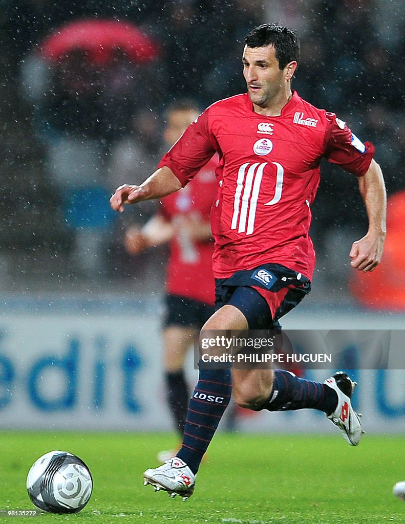 Lille's french forward Pierre Alain Frau