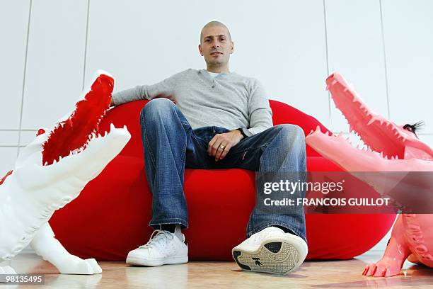 Member of pioneering French rap group IAM, Akhenaton poses on March 22, 2010 in Paris. AFP PHOTO FRANCOIS GUILLOT