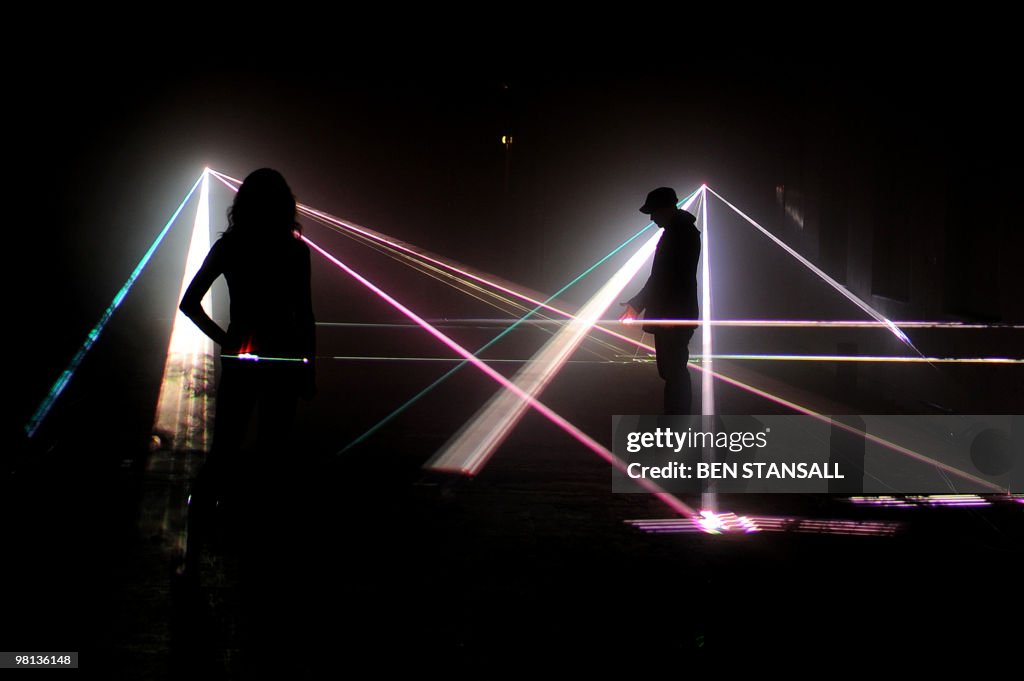 A light installation entitled 'Speed of
