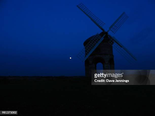 chesterton windmill and the moon - chesterton stock pictures, royalty-free photos & images