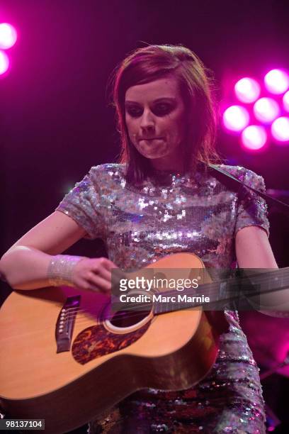 Amy MacDonald performs at The Picture House on March 29, 2010 in Edinburgh, Scotland.