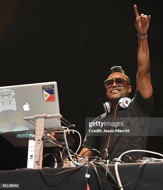 Apl.de.ap performs during Bacardi's official concert after party for the Black Eyed Peas at Club Nokia on March 29, 2010 in Los Angeles, California.