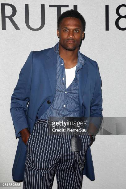 Brice Butler attends the Cerruti 1881 Menswear Spring/Summer 2019 show as part of Paris Fashion Week on June 22, 2018 in Paris, France.