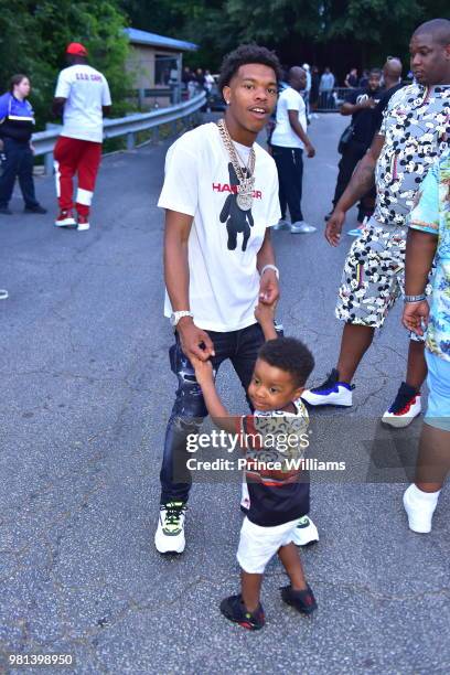 Cardi B attends Birthday Bash 2018 at Cellairis Amphitheatre at Lakewood on June 16, 2018 in Atlanta, Georgia.