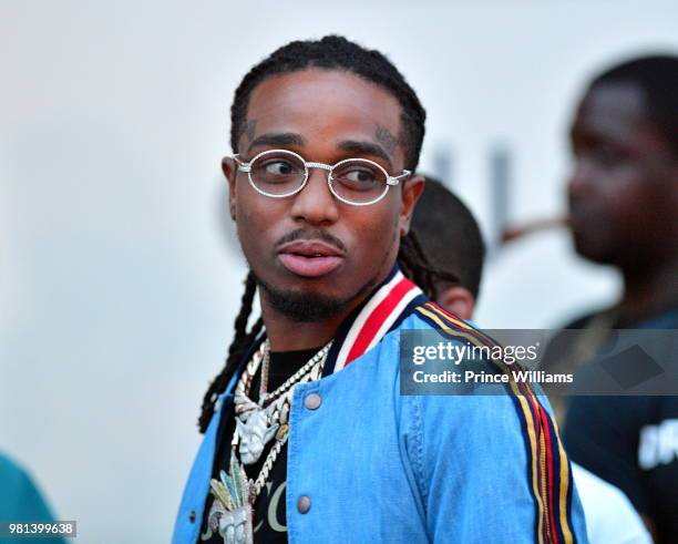 Quavo of the Group Migos attends the Birthday Bash 2018 at Cellairis Amphitheatre at Lakewood on June 16, 2018 in Atlanta, Georgia.