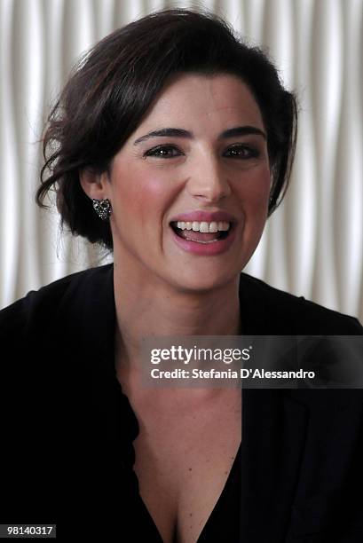 Actress Luisa Ranieri attends 'La Vita E' Una Cosa Meravigliosa' Milan Photocall held at Terrazza Martini on March 30, 2010 in Milan, Italy.