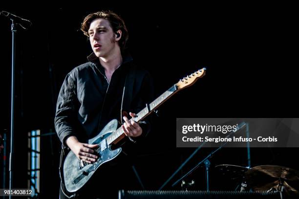 Ryan Evan McCann of Catfish & The Bottlemen perfoms on stage during iDays festival on June 22, 2018 in Milan, Italy.