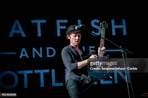 Johnny Bond of Catfish & The Bottlemen perfoms on stage during iDays festival on June 22, 2018 in Milan, Italy.